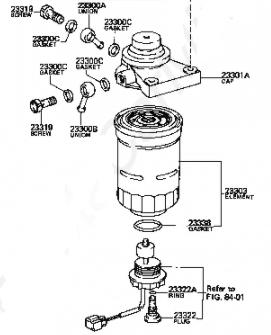 TOYOTA 2330064010 - Filtru combustibil parts5.com