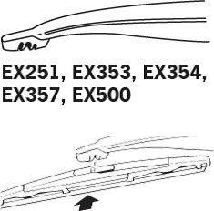 Trico EX354 - Silecek süpürgesi parts5.com