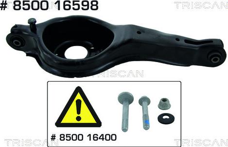 Triscan 8500 16598 - Barra oscilante, suspensión de ruedas parts5.com