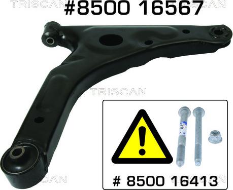 Triscan 8500 16567 - Lengőkar, kerékfelfüggesztés parts5.com