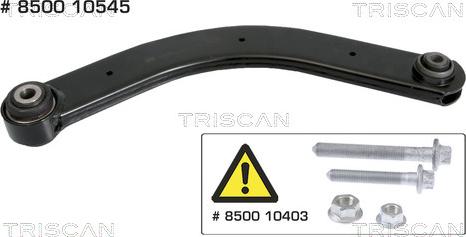 Triscan 8500 10545 - Řídicí páka, zavěšení kol parts5.com