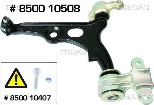 Triscan 8500 10508 - Brat, suspensie roata parts5.com