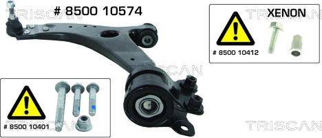 Triscan 8500 10574 - Krmilje, obesa koles parts5.com