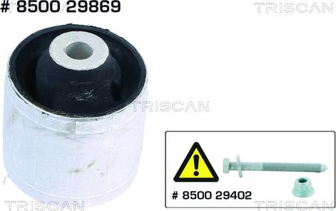 Triscan 8500 29869 - Łożyskowanie, wahacz parts5.com