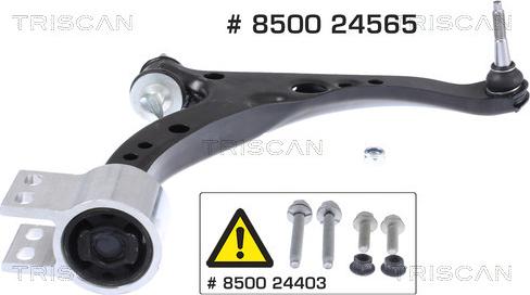 Triscan 8500 24565 - Brat, suspensie roata parts5.com