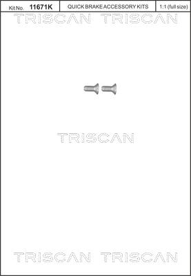 Triscan 8105 116012 - Комплект болтов, тормозной диск parts5.com