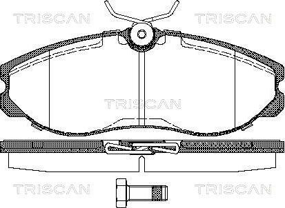 Valeo 302489 - Komplet zavornih oblog, ploscne (kolutne) zavore parts5.com