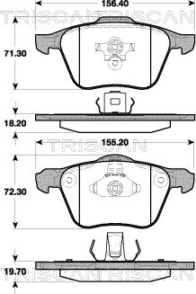 KRAFT AUTOMOTIVE 6006334 - Set placute frana,frana disc parts5.com