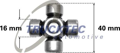 Trucktec Automotive 02.34.046 - Mafsal, direksiyon sütunu parts5.com