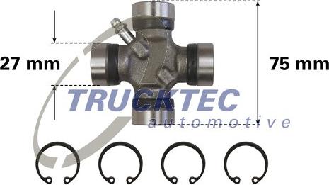 Trucktec Automotive 02.34.041 - Zgib, kardanska gred parts5.com