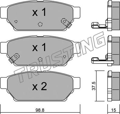 Trusting 411.0 - Set placute frana,frana disc parts5.com