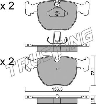 Trusting 575.0 - Set placute frana,frana disc parts5.com