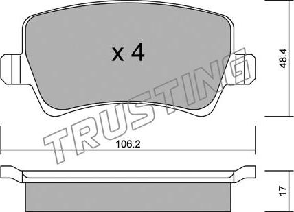 Trusting 692.0 - Piduriklotsi komplekt,ketaspidur parts5.com