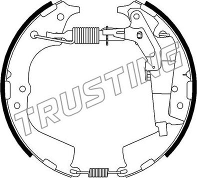 Trusting 651.0 - Sada brzdových čeľustí parts5.com