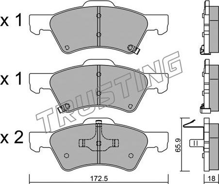 Trusting 639.0 - Set saboti frana parts5.com