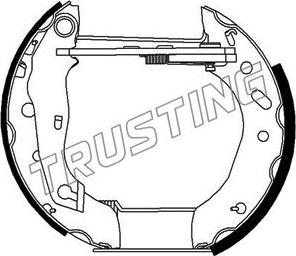 Trusting 627.0 - Juego de zapatas de frenos parts5.com