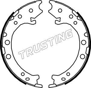 Trusting 044.026 - Brake Shoe Set, parking brake parts5.com