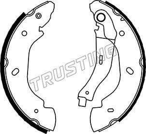 Trusting 040.148 - Juego de zapatas de frenos parts5.com