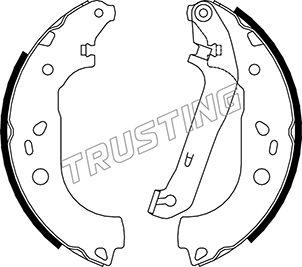 Trusting 040.155 - Brake Shoe Set parts5.com