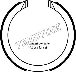 Trusting 040.163 - Set saboti frana, frana de mana parts5.com