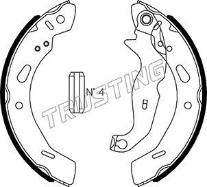 Trusting 040.162 - Brake Shoe Set parts5.com