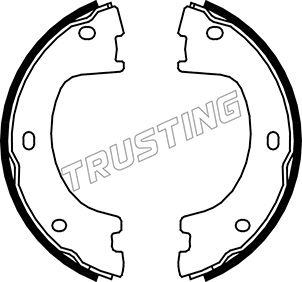 Trusting 052.136 - Juego de zapatas de frenos, freno de estacionamiento parts5.com