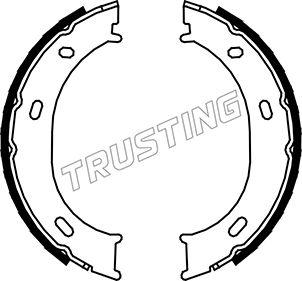 Trusting 052.126 - Комплект спирачна челюст, ръчна спирачка parts5.com