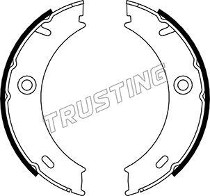 Trusting 052.127 - Комплект спирачна челюст, ръчна спирачка parts5.com