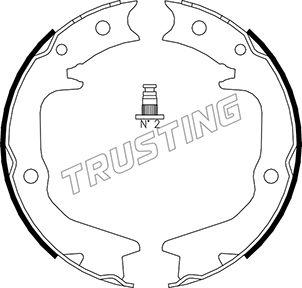 Trusting 064.177 - Brake Shoe Set, parking brake parts5.com