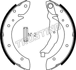 Trusting 019.025 - Brake Shoe Set parts5.com