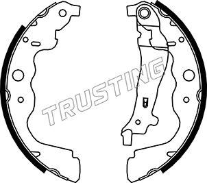 Trusting 088.240 - Juego de zapatas de frenos parts5.com