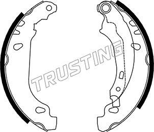 Trusting 079.191 - Juego de zapatas de frenos parts5.com