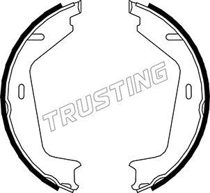 Trusting 127.273 - Brake Shoe Set, parking brake parts5.com