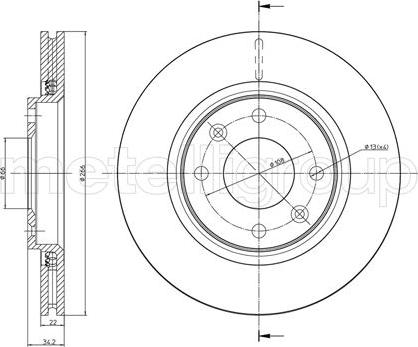 Trusting DF666 - Спирачен диск parts5.com