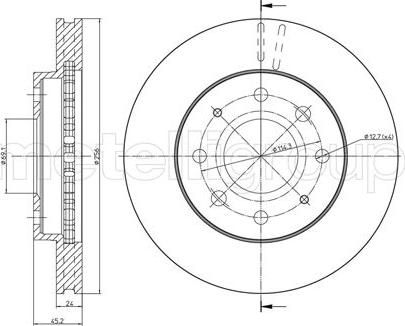 TRW DF4081 - Disc frana parts5.com