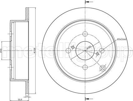 Trusting DF858 - Disque de frein parts5.com