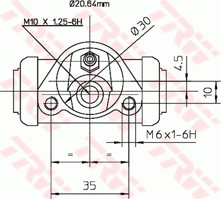 TRW BWF144 - Cilindru receptor frana parts5.com