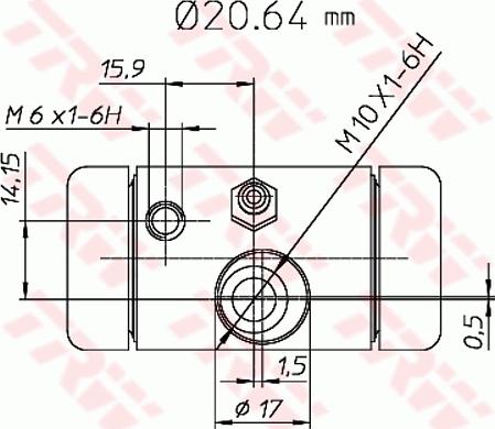 TRW BWF290 - Wheel Brake Cylinder parts5.com