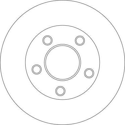 TRW DF4273S - Tarcza hamulcowa parts5.com