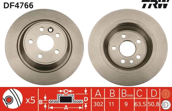 TRW DF4766 - Disc frana parts5.com