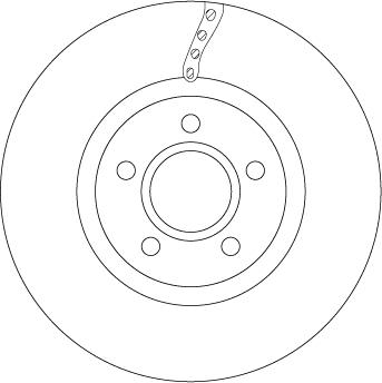 TRW DF6653 - Спирачен диск parts5.com