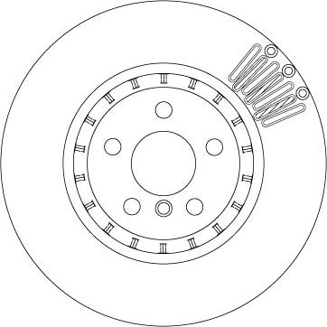 TRW DF6892S - Disco de freno parts5.com