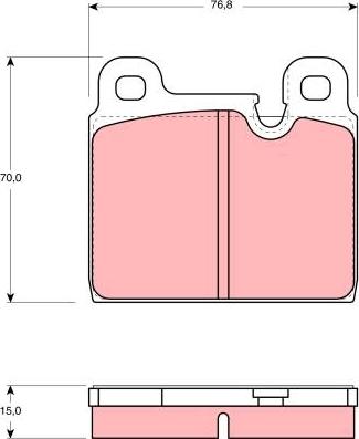 TRW GDB918 - Σετ τακάκια, δισκόφρενα parts5.com