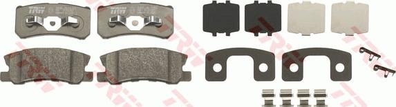 TRW GDB4600 - Set placute frana,frana disc parts5.com