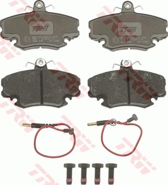 TRW GDB400 - Brake Pad Set, disc brake parts5.com