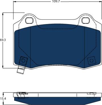 TRW GDB4171BTE - Brake Pad Set, disc brake parts5.com