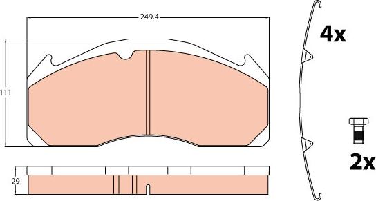 TRW GDB5085 - Jarrupala, levyjarru parts5.com