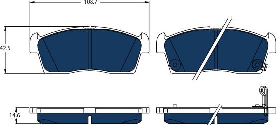 TRW GDB1940BTE - Set placute frana,frana disc parts5.com