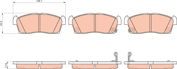 TRW GDB1940 - Jarrupala, levyjarru parts5.com