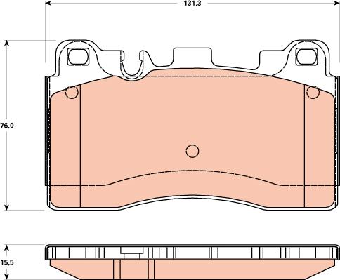 TRW GDB1906 - Тормозные колодки, дисковые, комплект parts5.com